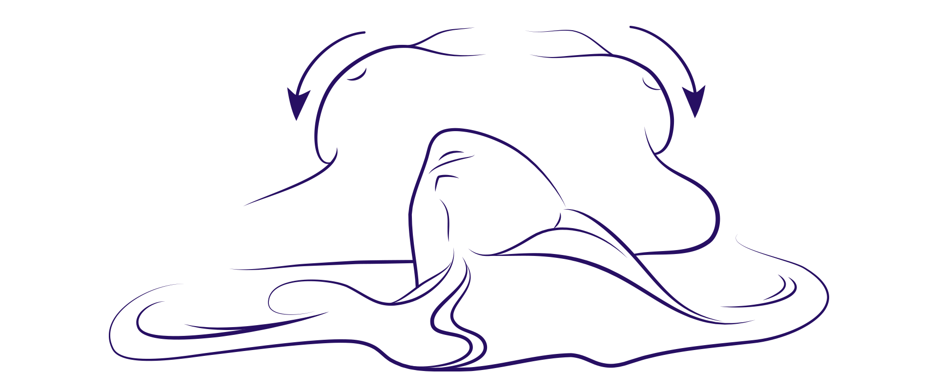 drawing of woman sleeping on her back illustration the use of an anti-wrinkle bra